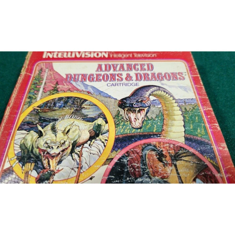 VTG Mattel Intellivision Advanced Dungeons Dragons 1982 TSR game cartridge